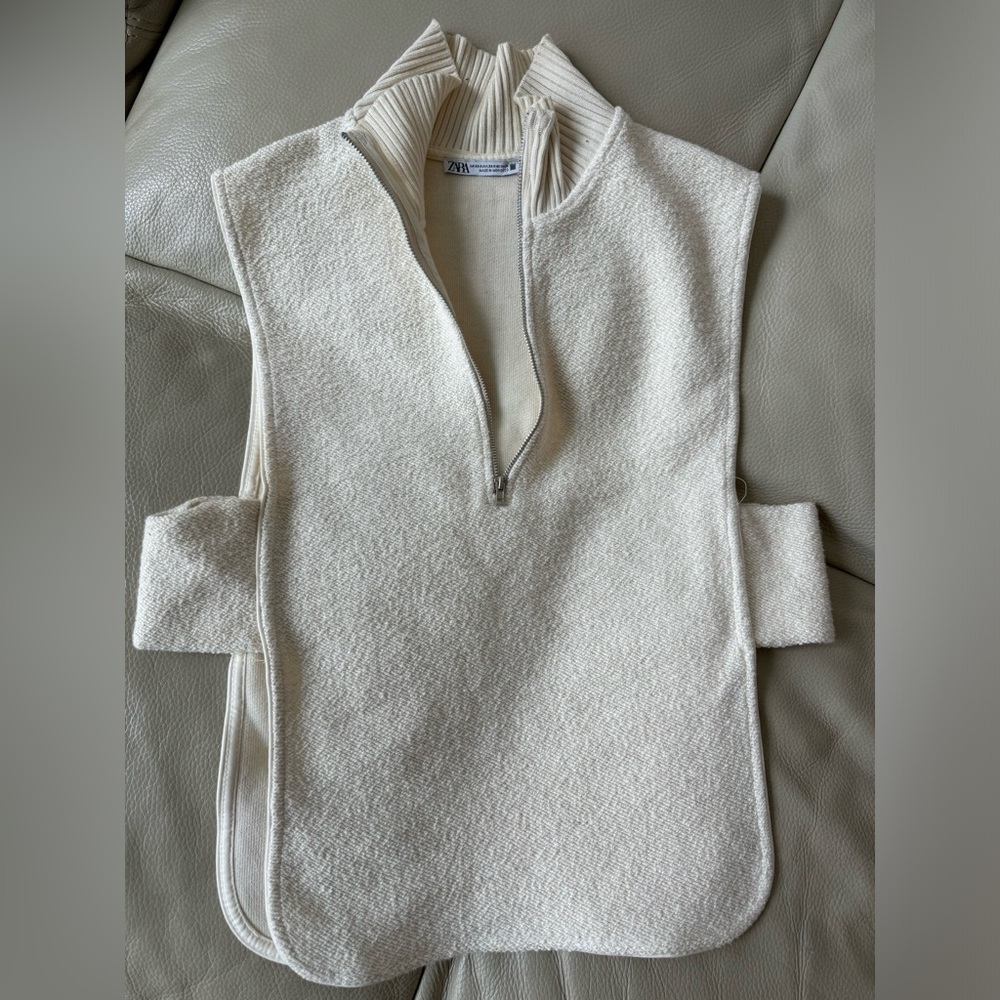 Zara Cotton Vest White
